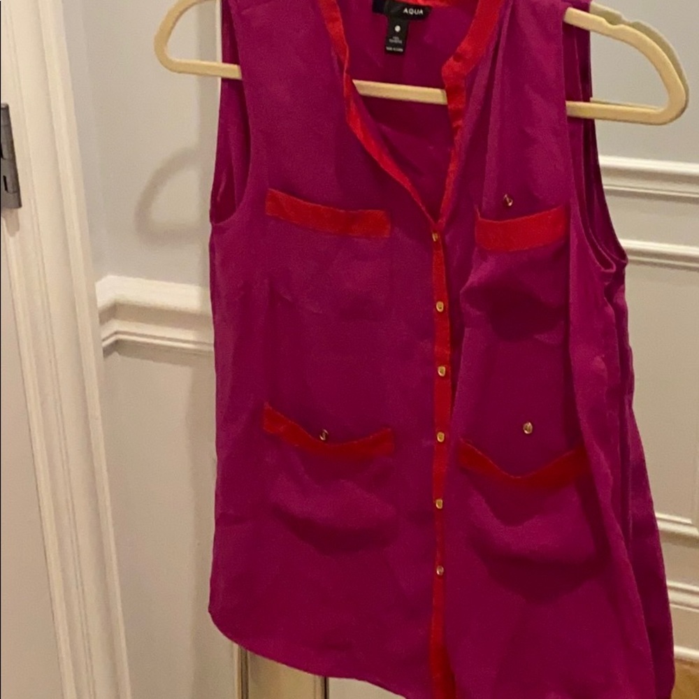 Color-block blouse